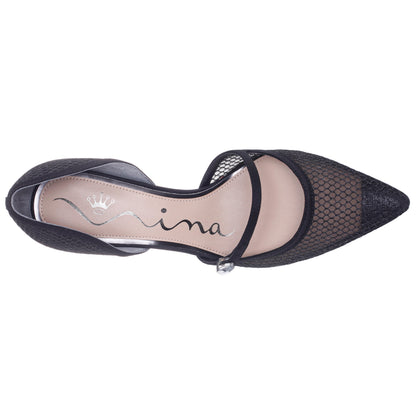 Nina Shoes Nashly Black Mid-Heel Pump