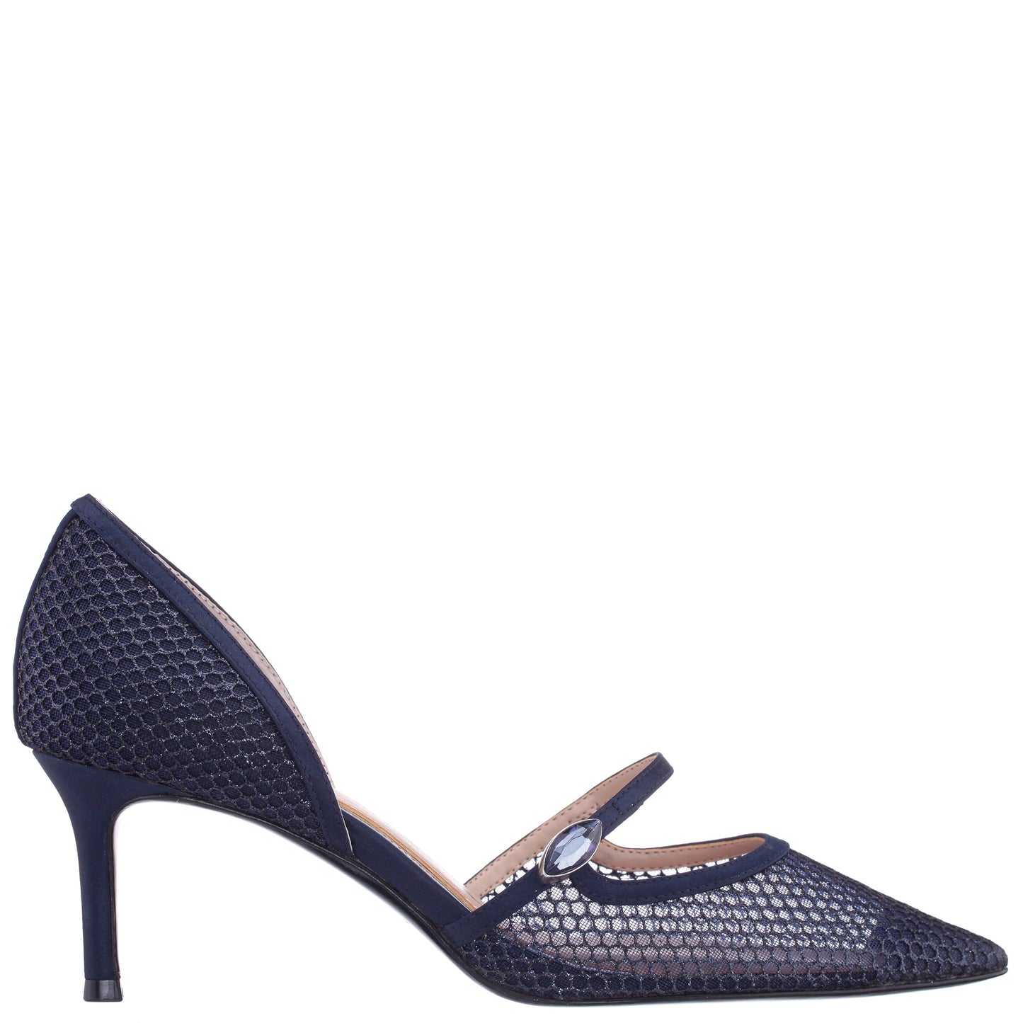 Nina Shoes Nashly Blue Mid-Heel Pump