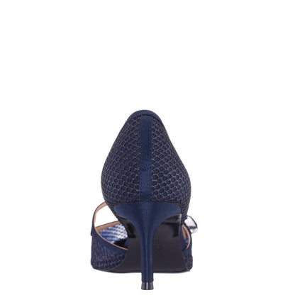 Nina Shoes Nashly Blue Mid-Heel Pump
