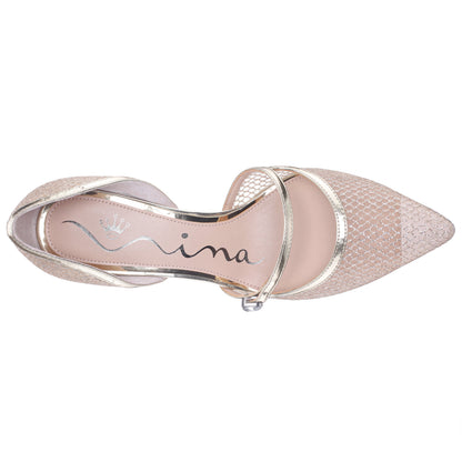 Nina Shoes Nashly Platino Mid-Heel Pump