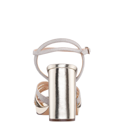 Nina Shoes Shantay Gold Sandal High-Heel Platform