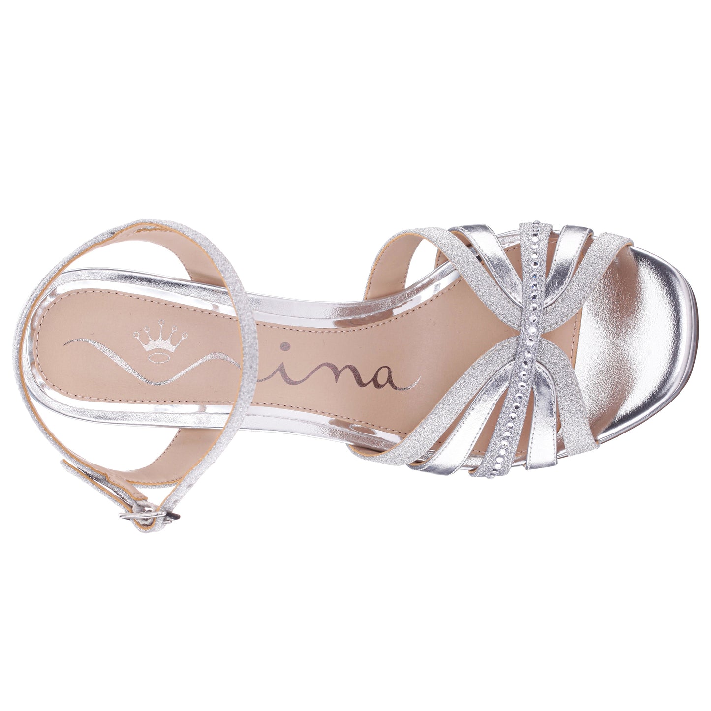 Nina Shoes Shantay Silver Sandal High-Heel Platform