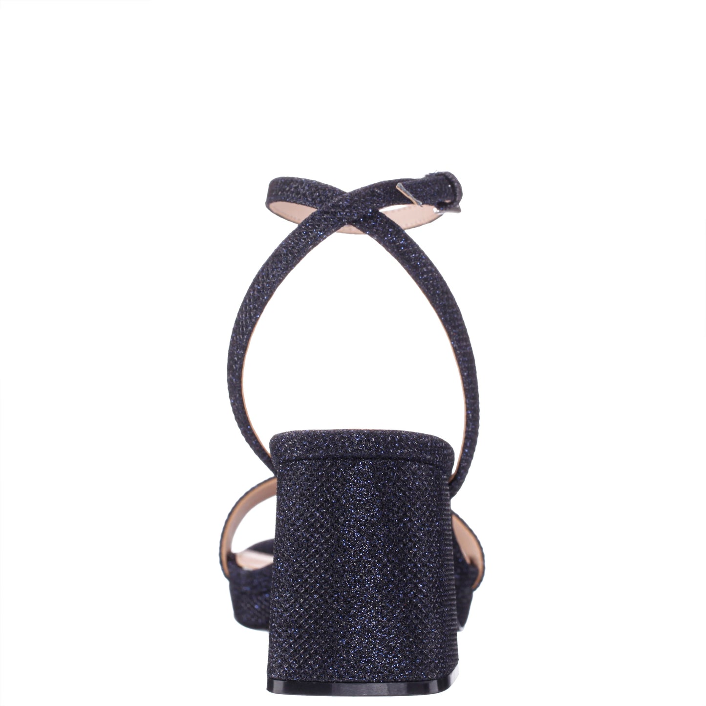 Nina Shoes Bergen Blue Textured Block-Heel Platform Sandals