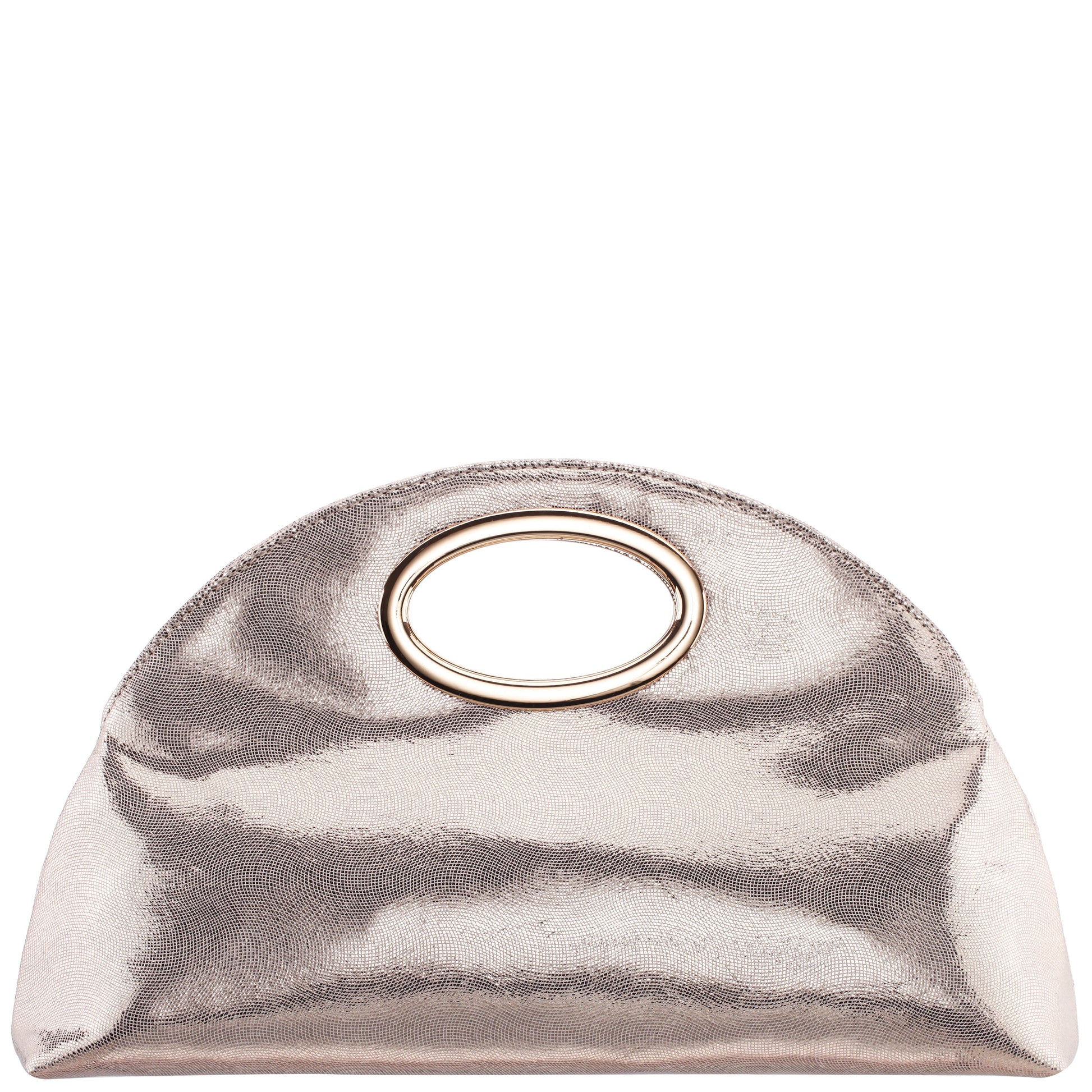 Nina Shoes Jael Light Gold Metallic Geo Swirl Fabric Handle Bag