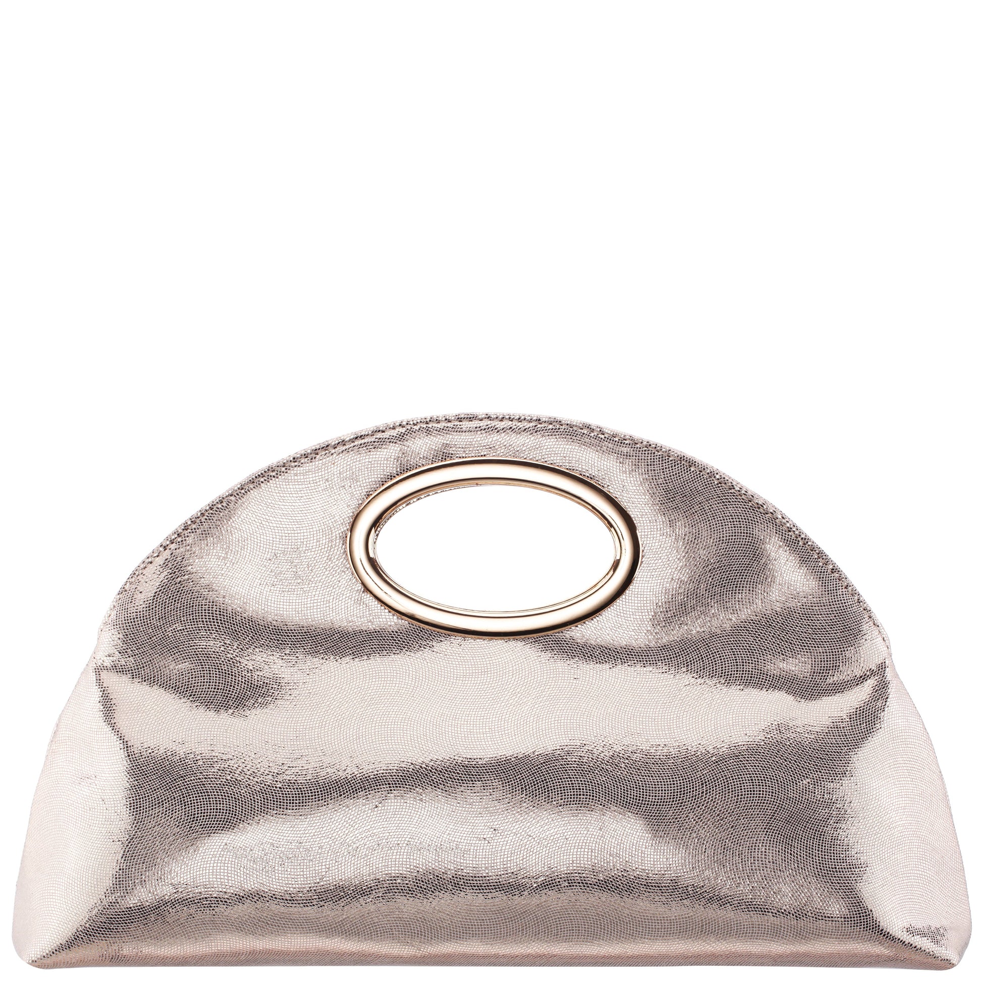 Nina Shoes Jael Light Gold Metallic Geo Swirl Fabric Handle Bag