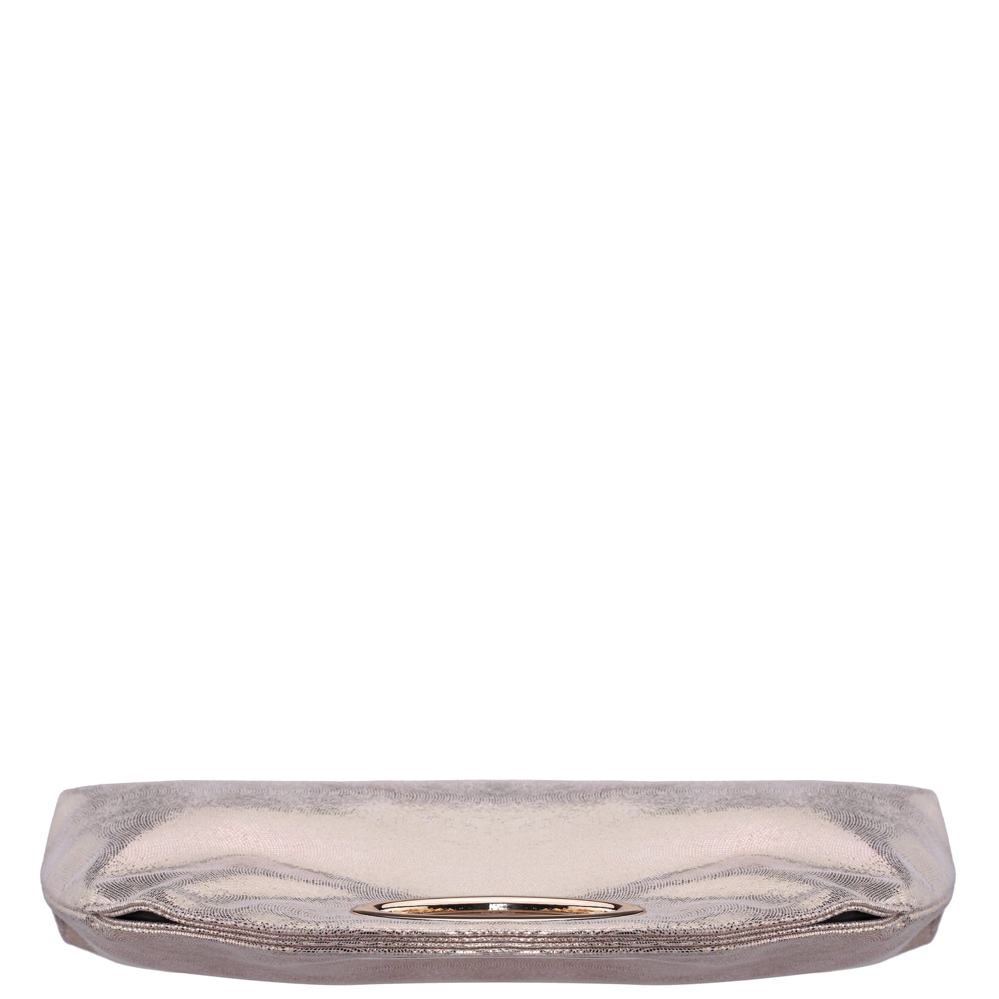 Nina Shoes Jael Light Gold Metallic Geo Swirl Fabric Handle Bag