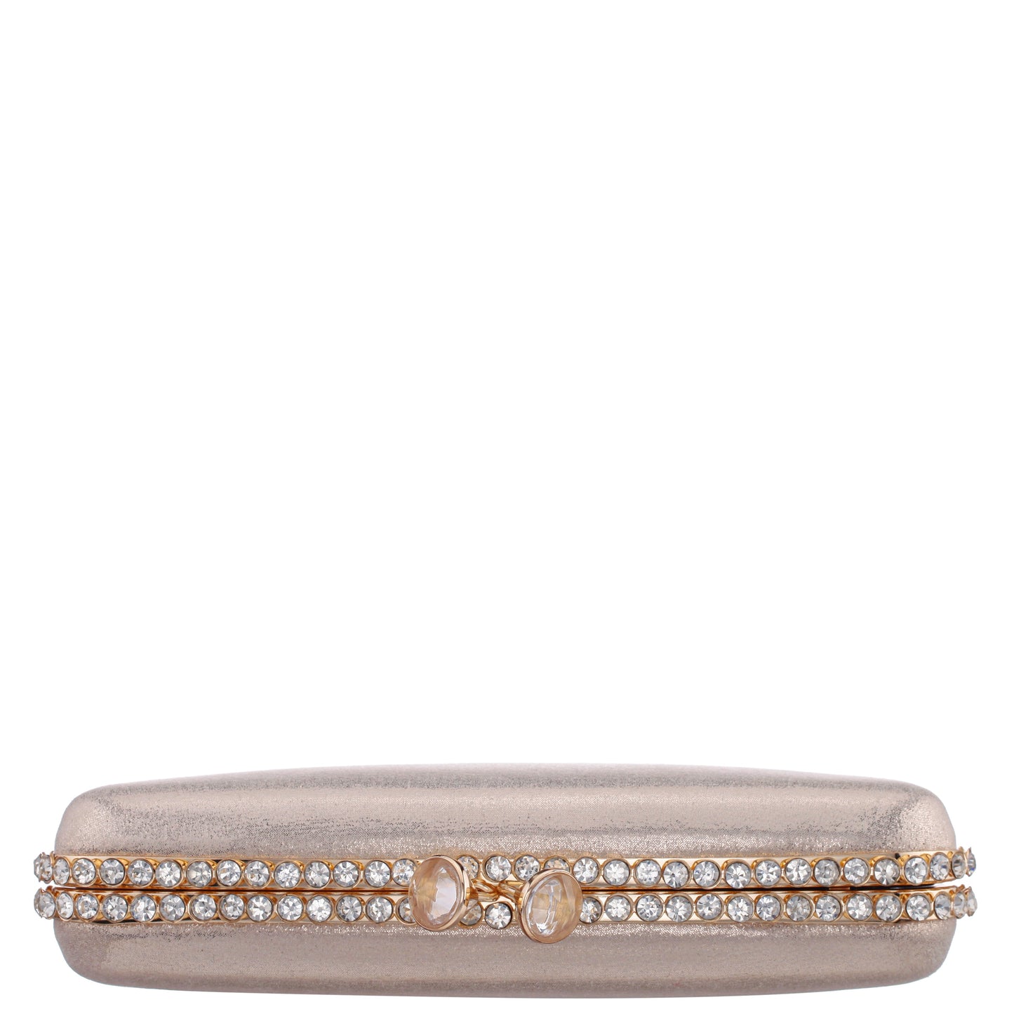 Nina Shoes Goddess Platino Reflective Suedette / Glass Crystal Minaudiere