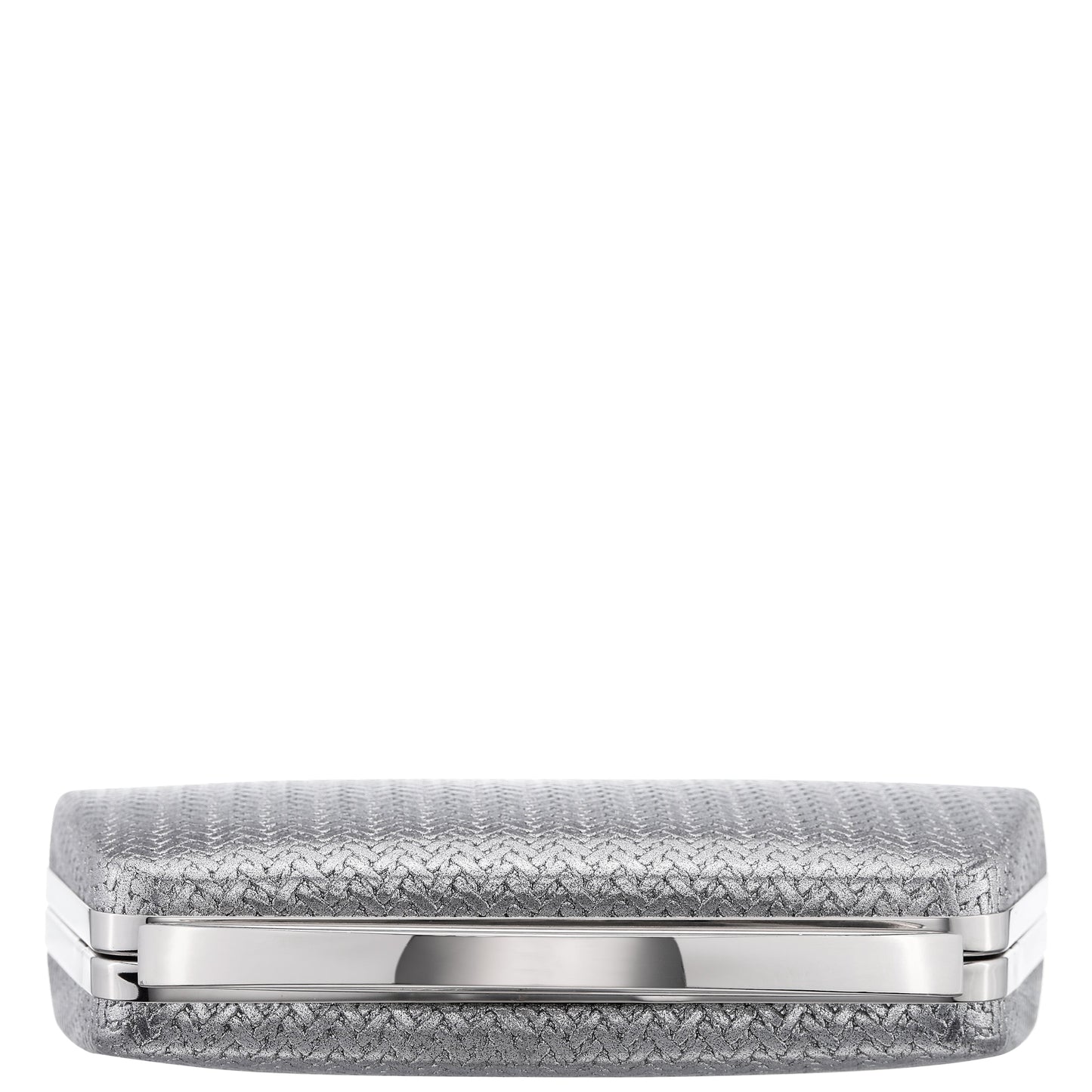 Nina Shoes Genesis-G Antique Silver Metallic Faux Weave Box Bag