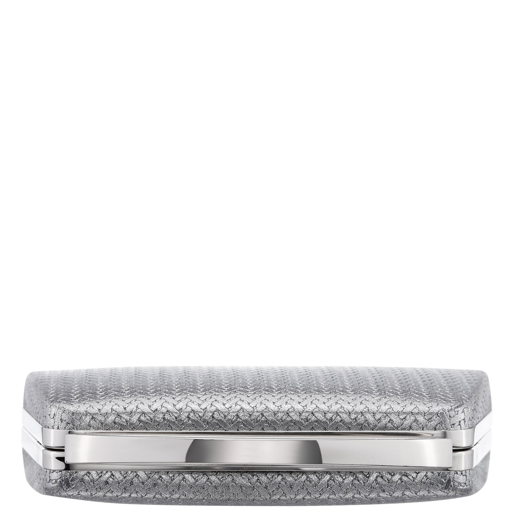 Nina Shoes Genesis-G Antique Silver Metallic Faux Weave Box Bag