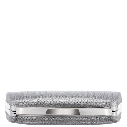Nina Shoes Genesis-G Antique Silver Metallic Faux Weave Box Bag