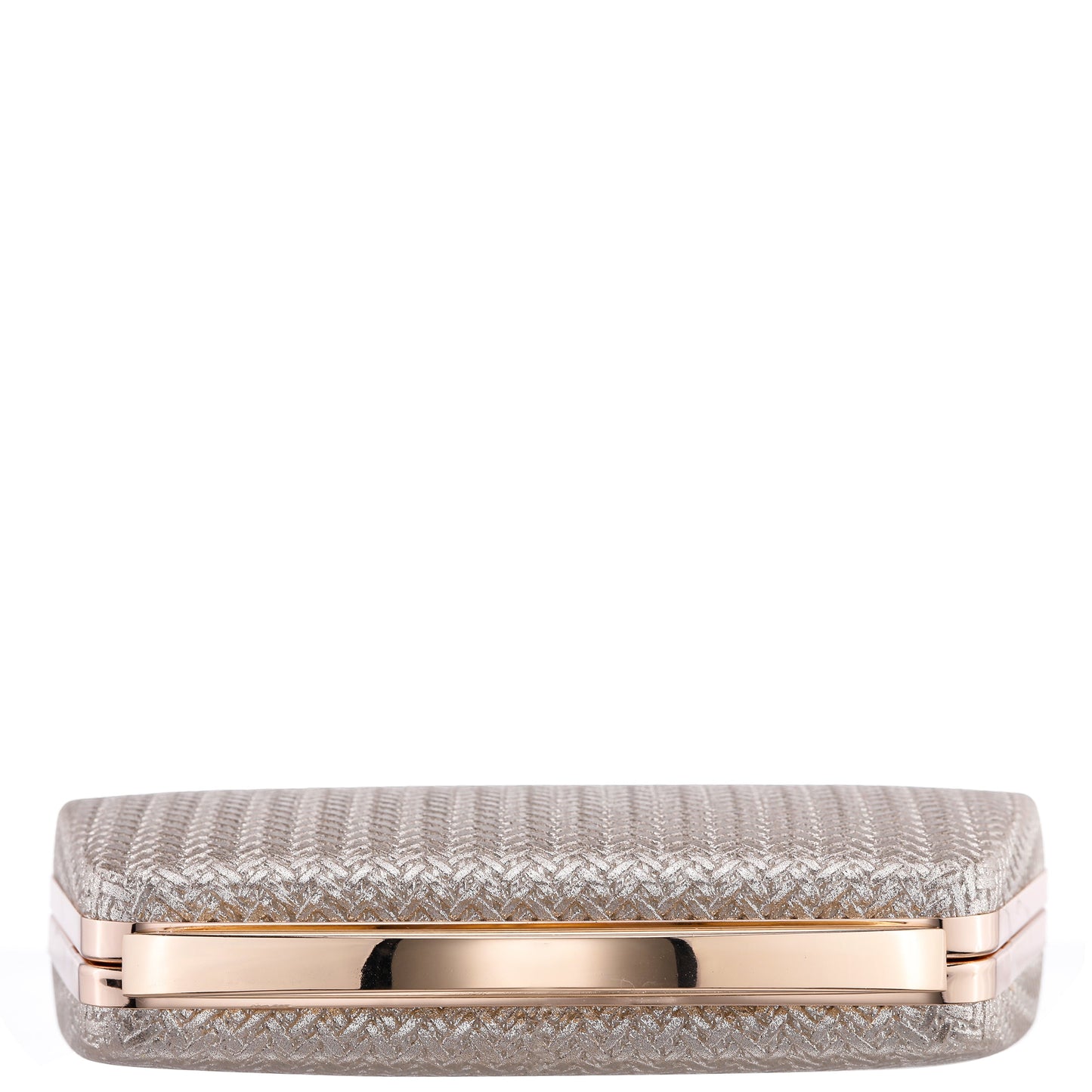 Nina Shoes Genesis-G Light Gold Metallic Faux Weave Box Bag
