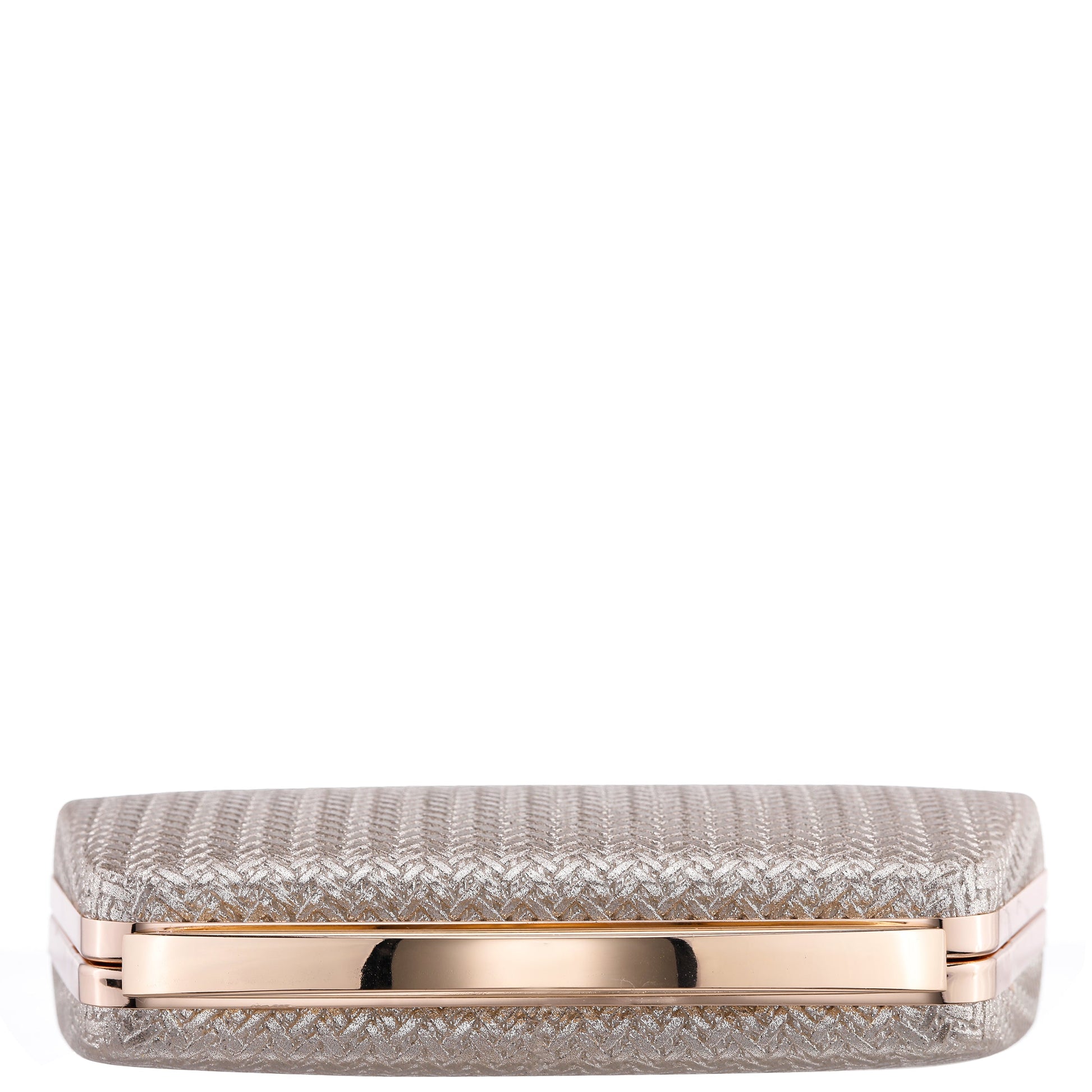 Nina Shoes Genesis-G Light Gold Metallic Faux Weave Box Bag