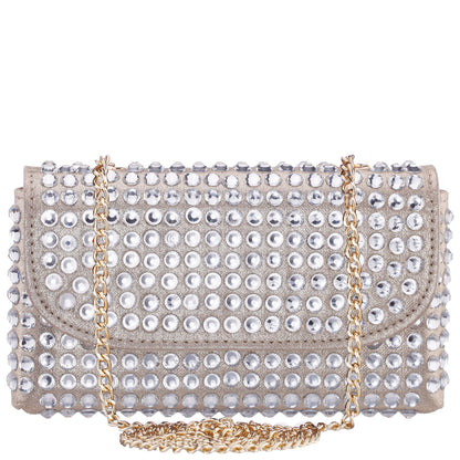 Nina Shoes Bixby Platino Glamex Crossbody Bag