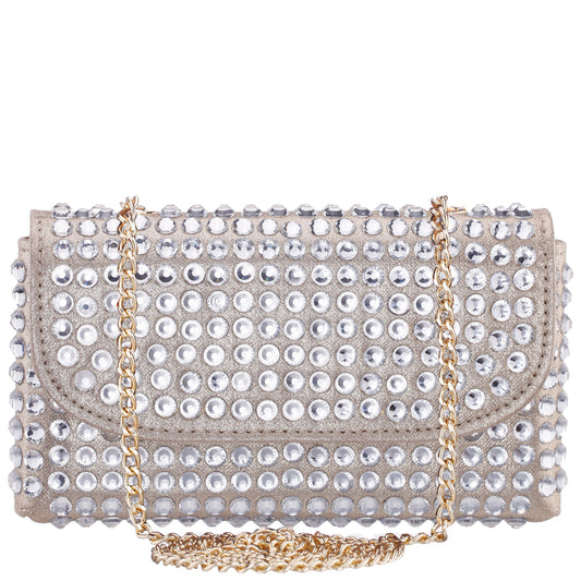 Nina Shoes Bixby Platino Glamex Crossbody Bag