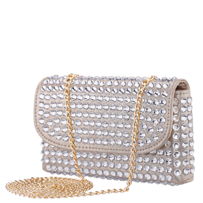 Nina Shoes Bixby Platino Glamex Crossbody Bag