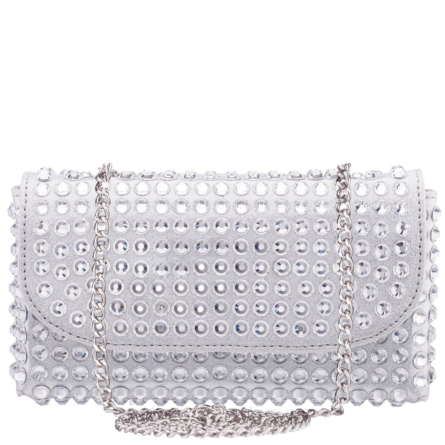 Nina Shoes Bixby Silver Glamex Crossbody Bag