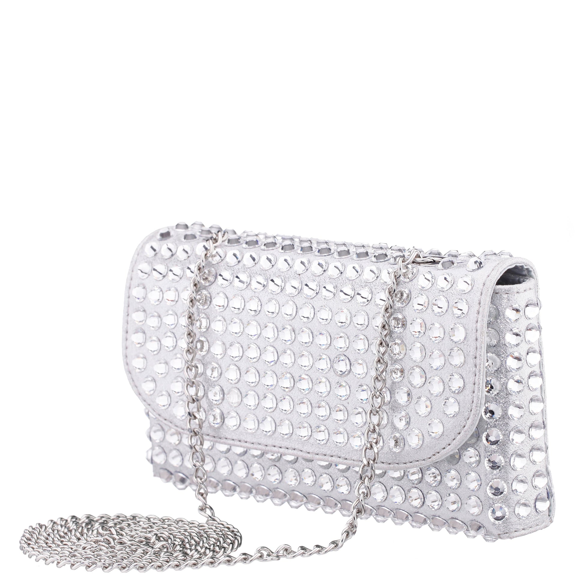 Nina Shoes Bixby Silver Glamex Crossbody Bag
