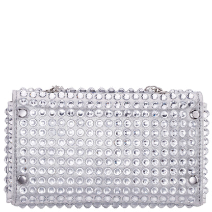 Nina Shoes Bixby Silver Glamex Crossbody Bag