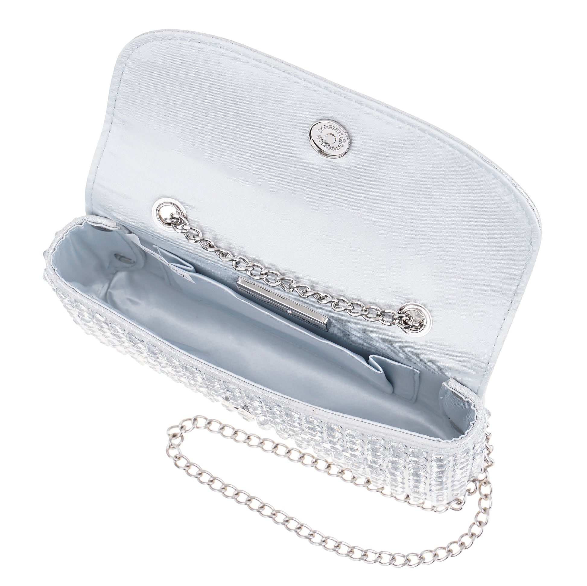Nina Shoes Bixby Silver Glamex Crossbody Bag
