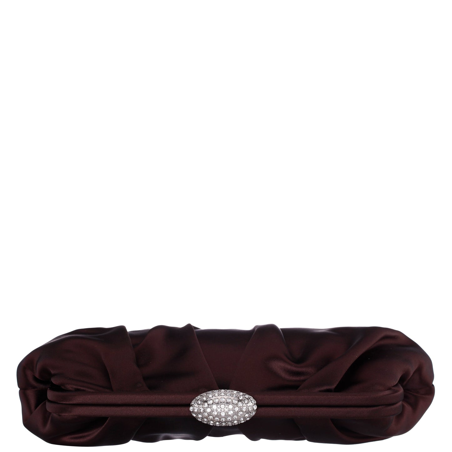 Nina Shoes Concord CHOCOLATE Satin Clutch
