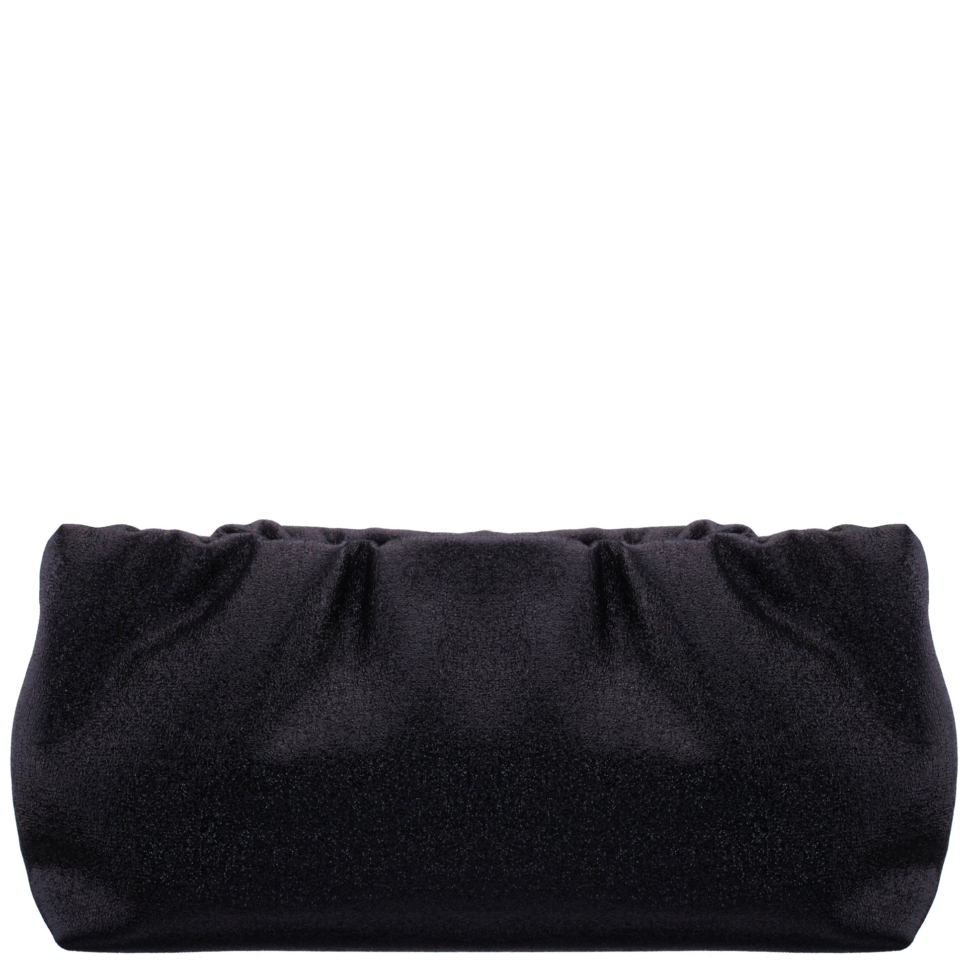 Nina Shoes Thea-T Black Stellarglow Fabric Frame Clutch