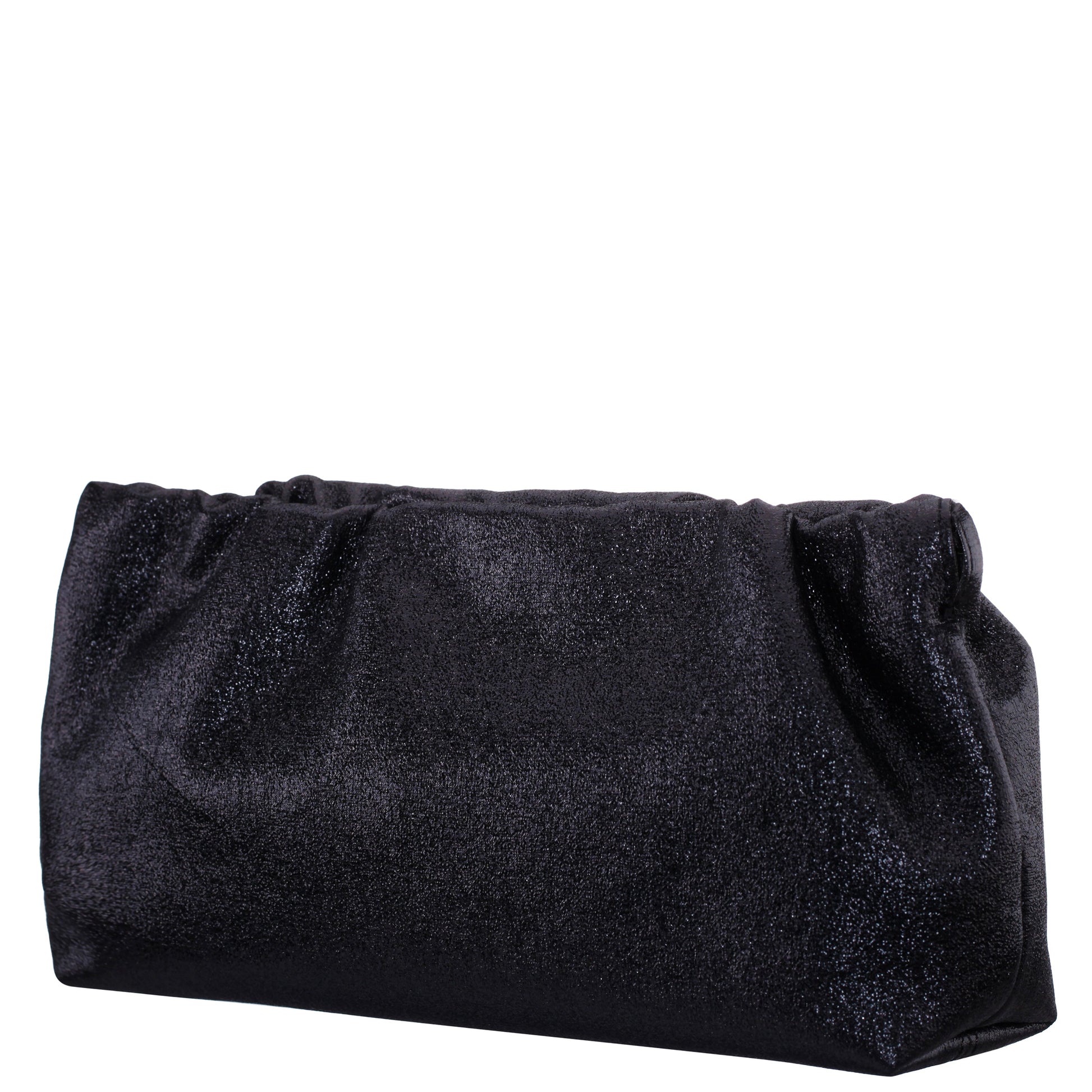 Nina Shoes Thea-T Black Stellarglow Fabric Frame Clutch