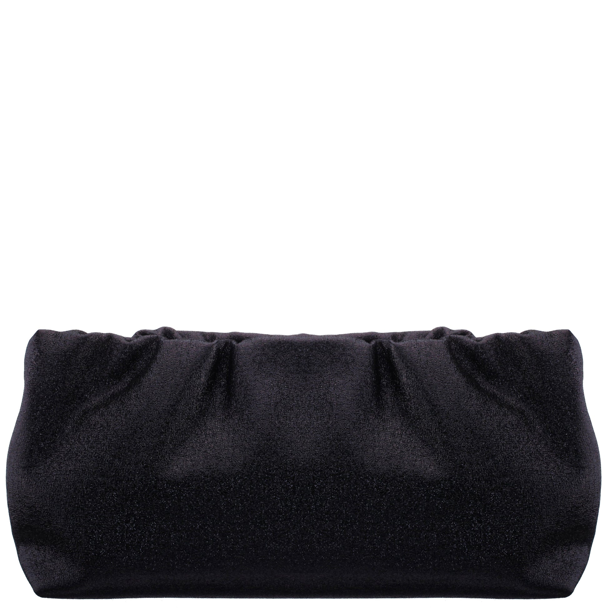 Nina Shoes Thea-T Black Stellarglow Fabric Frame Clutch