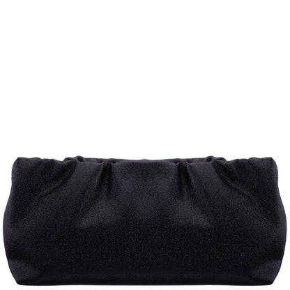 Nina Shoes Thea-T Black Stellarglow Fabric Frame Clutch