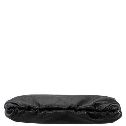 Nina Shoes Thea-T Black Stellarglow Fabric Frame Clutch