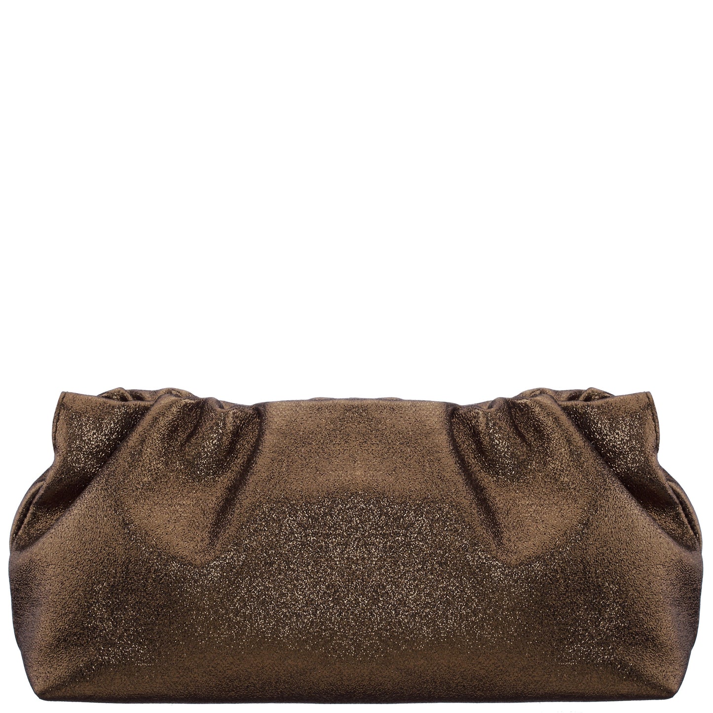 Nina Shoes Thea-T Brown Stellarglow Fabric Frame Clutch