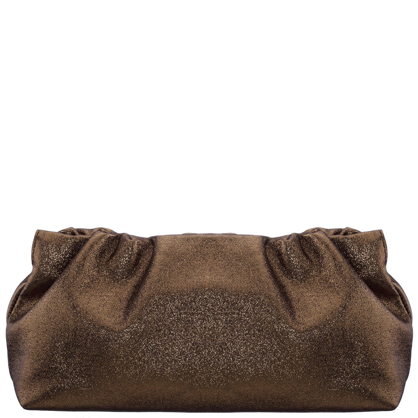 Nina Shoes Thea-T Brown Stellarglow Fabric Frame Clutch