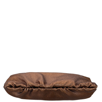 Nina Shoes Thea-T Brown Stellarglow Fabric Frame Clutch