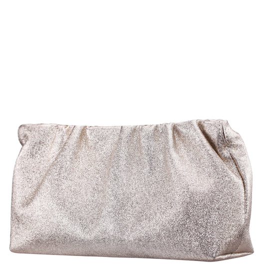 Nina Shoes Thea-T Platino Stellarglow Fabric Frame Clutch