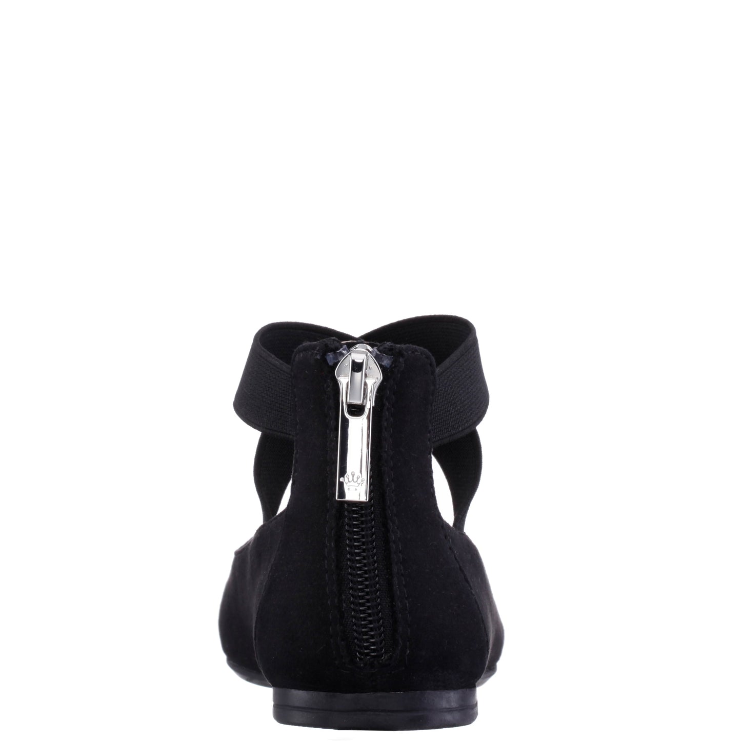 Nina Shoes Girls Marissa Black Zip Back Ballet Flats
