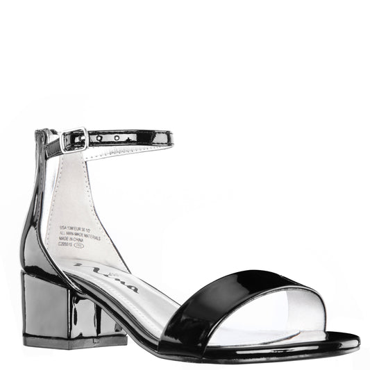 Nina Shoes Girls Hidi Black ankle strap dress sandals