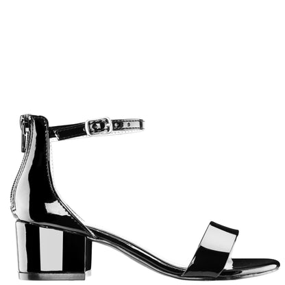 Nina Shoes Girls Hidi Black ankle strap dress sandals