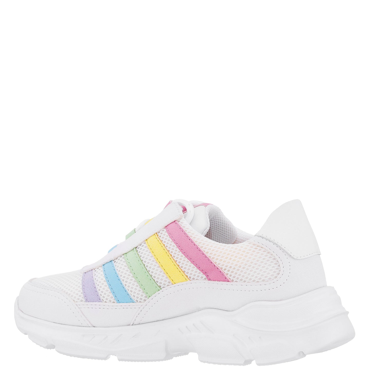 Nina Shoes Girls Martine White Mesh Low Top Sneaker