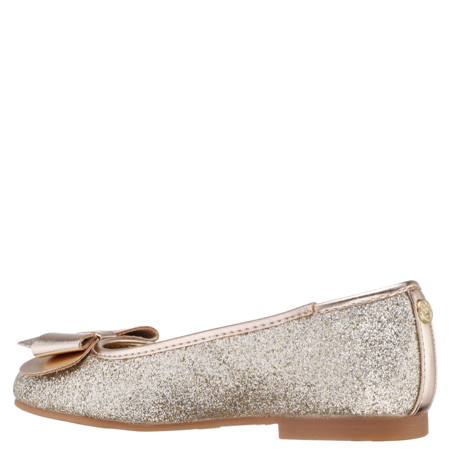 Nina Shoes Girls Kenzee Platino Glitter Ballet Flats