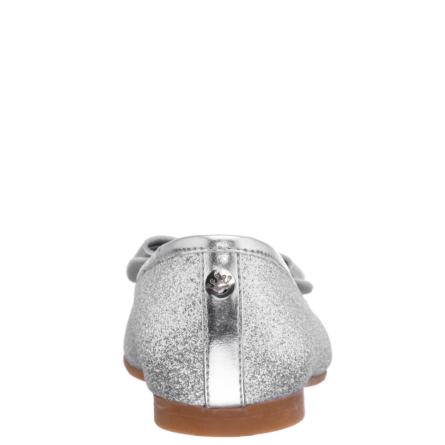 Nina Shoes Girls Kenzee Silver Glitter Ballet Flats