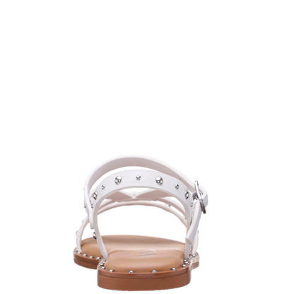 Nina Shoes Girls Larsa White Studded Sandals