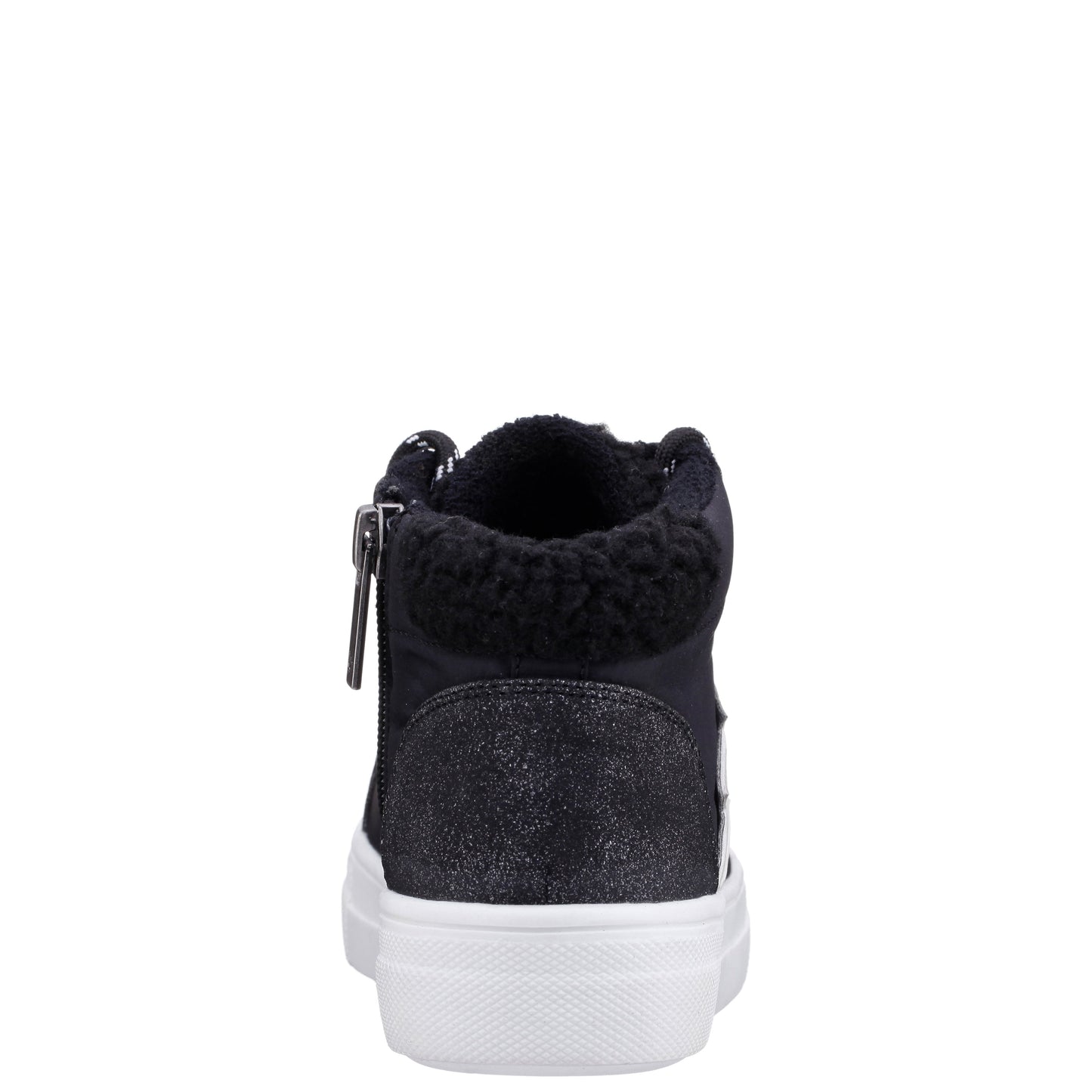 Nina Shoes Girls Tricia Black Inside Zip High Top Sneakers