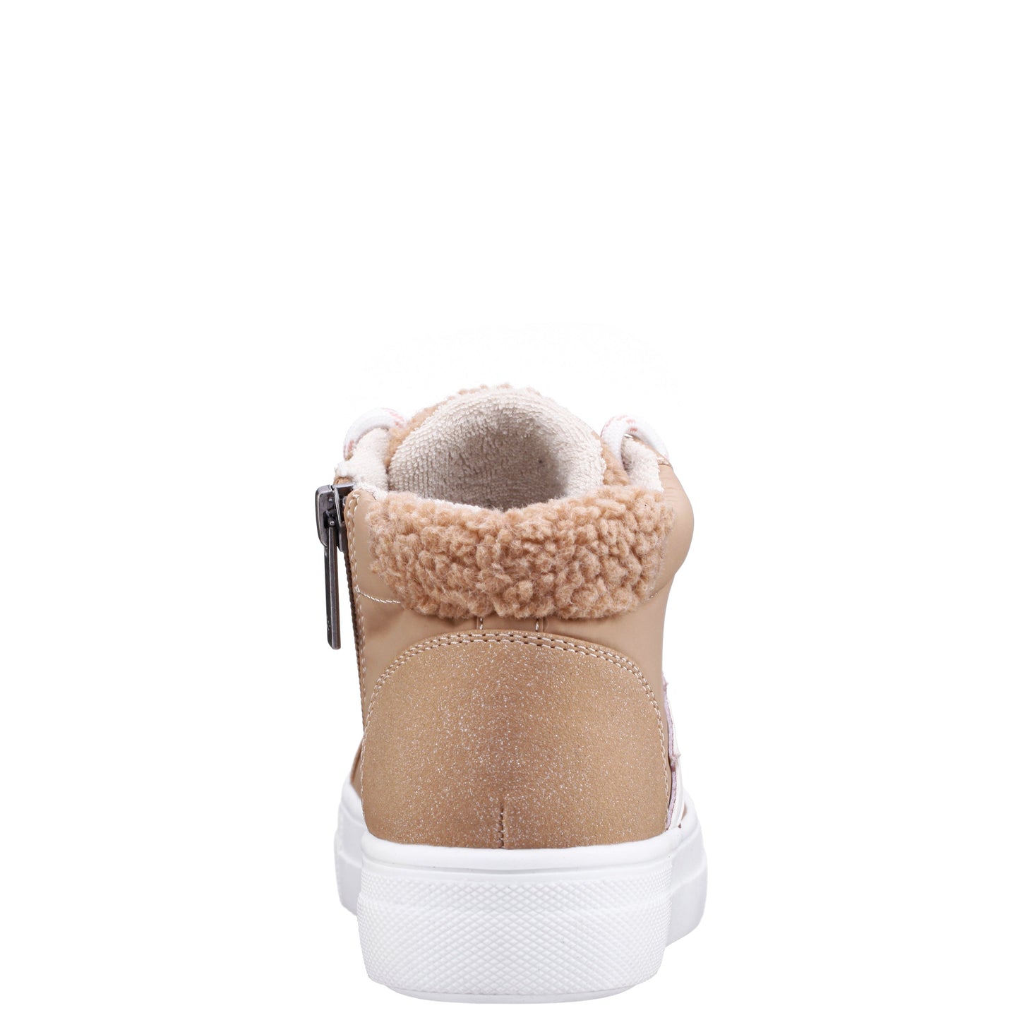 Nina Shoes Girls Tricia Brown Inside Zip High Top Sneakers