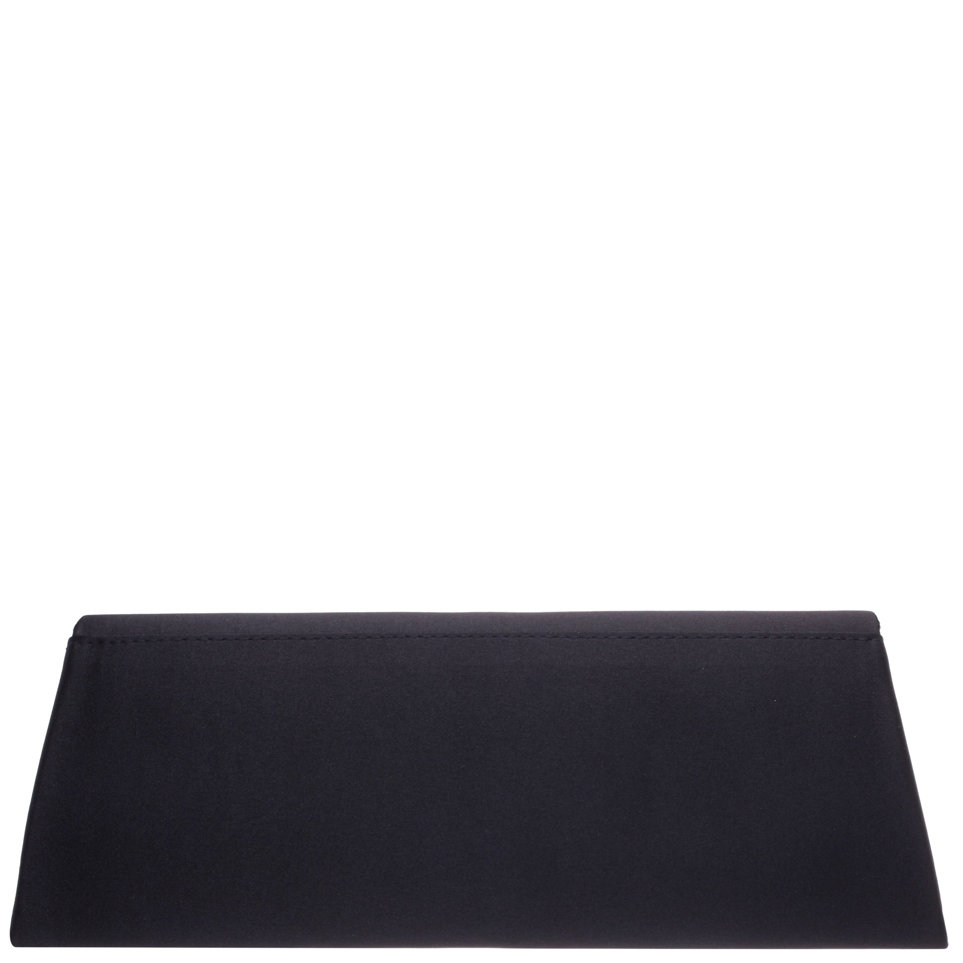 Nina Shoes Zoey-Z Black Satin Clutch Bag