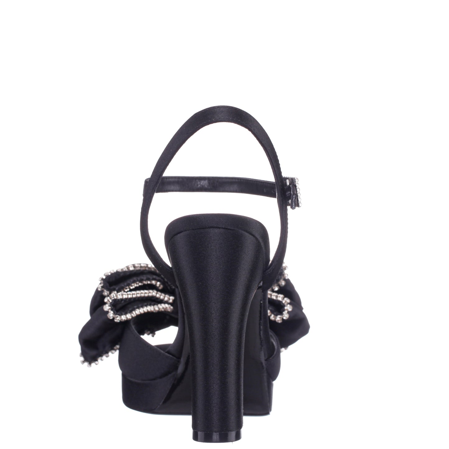 Nina Shoes Sarai Black Ankle Strap High-Heel Platform Sandals