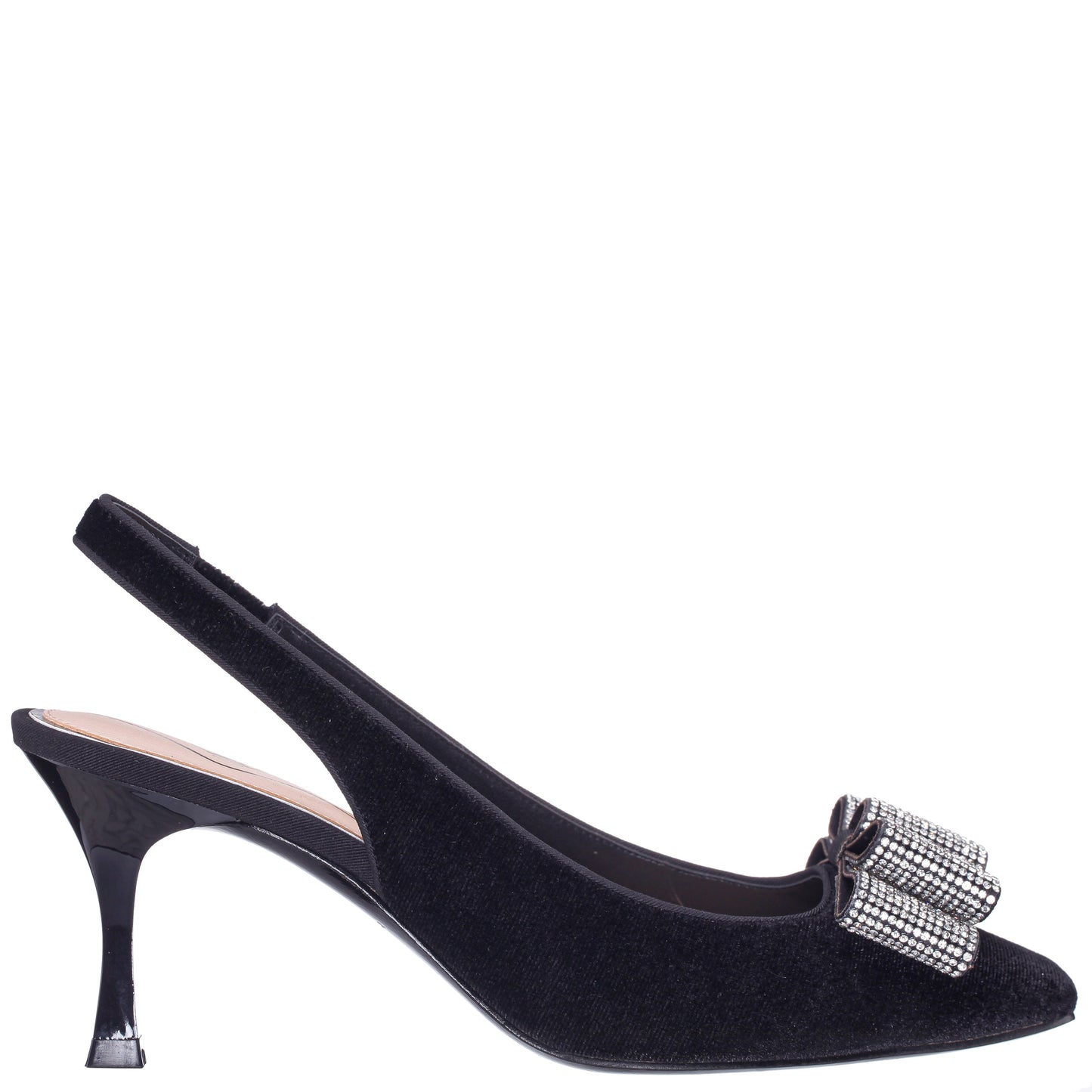 Nina Shoes Jolanda Black Slip On Mid-Heel Dress Shoes