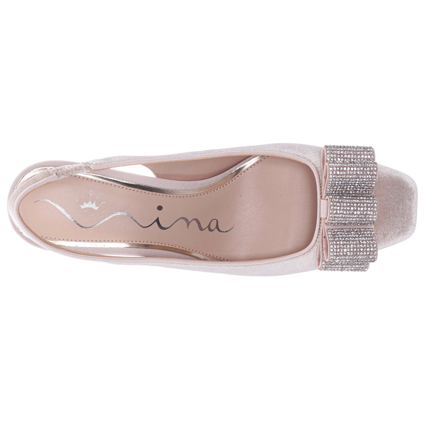 Nina Shoes Jolanda Beige Slip On Mid-Heel Dress Shoes