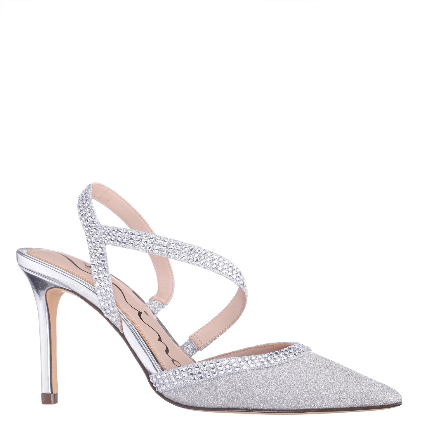 Nina Shoes Nicara Silver High-Heel Pumps