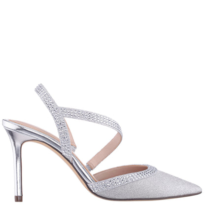 Nina Shoes Nicara Silver High-Heel Pumps