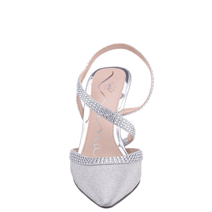 Nina Shoes Nicara Silver High-Heel Pumps