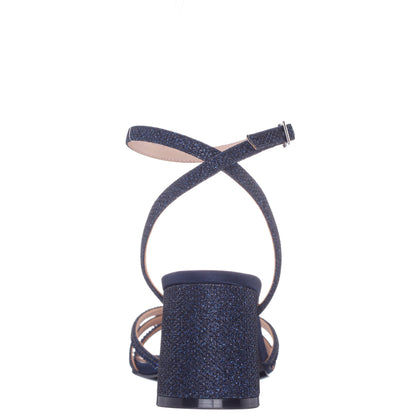 Nina Shoes Bracha Blue Block-Heel Sandals